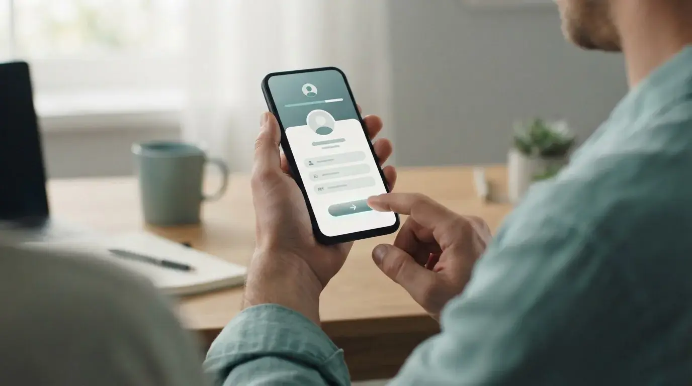Smartphone zeigt Aircash-Zahlungsvorgang bei deutschem Wettanbieter