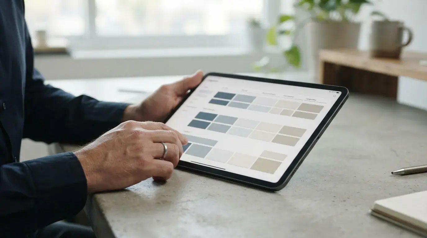 Vergleichstabelle von Wettanbietern auf Tablet-Bildschirm