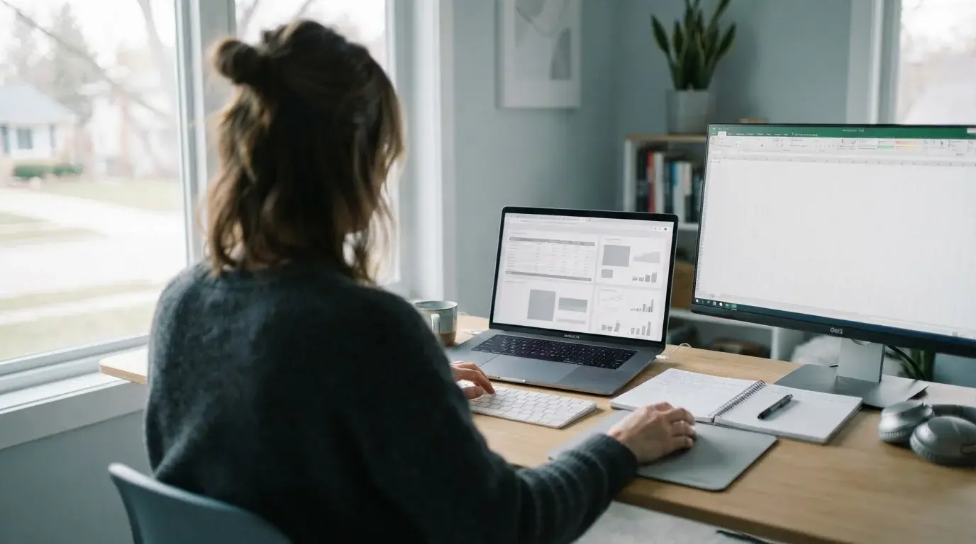 Analyse von Serie-A-Wettanbietern am Laptop mit Statistiken und Quoten im Vergleich