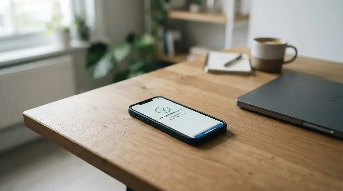 iPhone mit Apple Pay Oberfläche für Sportwetten-Einzahlungen
