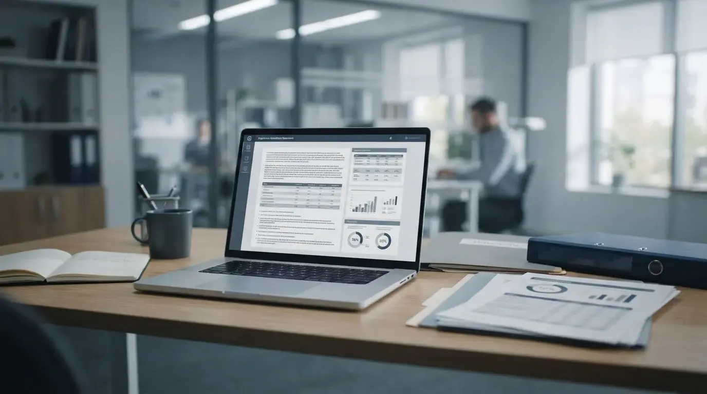 Regulierungsdokumente und Laptop symbolisieren GGL-Lizenzpflicht in Deutschland