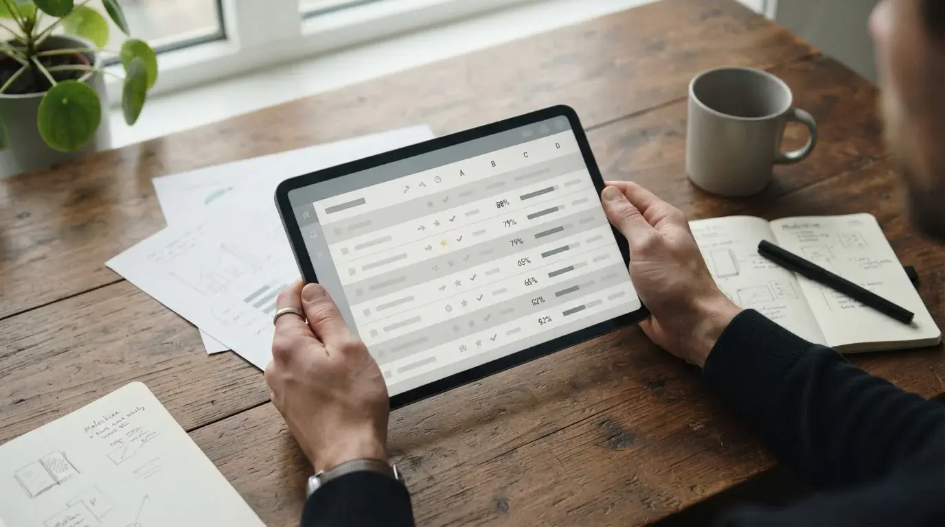 Vergleich verschiedener Wettplattformen für Serie-A-Spiele auf einem Tablet